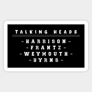 Talking Heads List Magnet